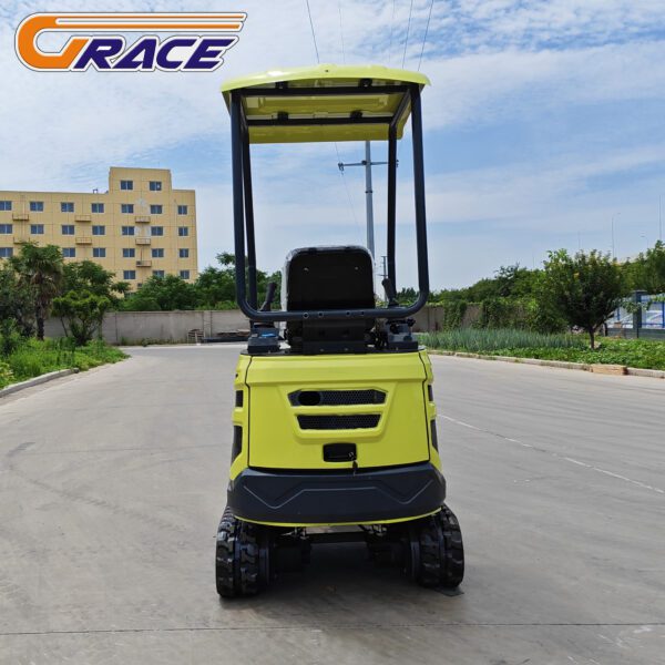 mini-excavator-clearing-debris